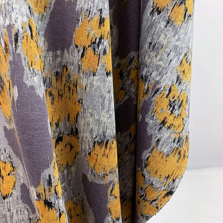 Viscose Jersey Milliblu Abstract Ochre Hang