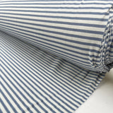 Viscose Jersey Pale Blue Stripe White Lycra Stretch Knit Fabric Roll