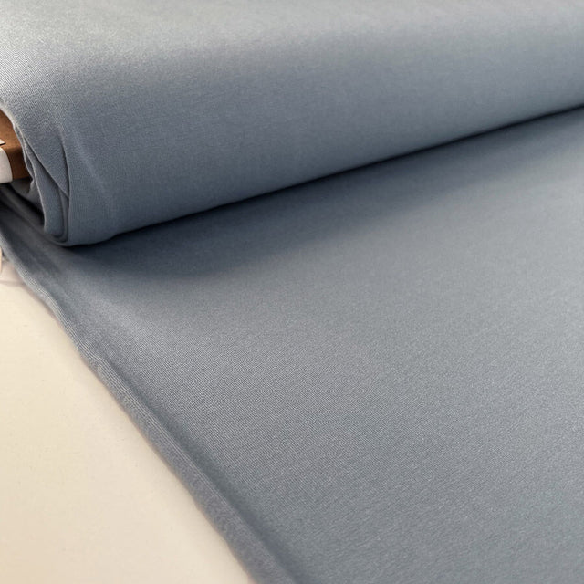 Viscose Jersey Powder Blue Elastane Plain Knit Fabric Bolt
