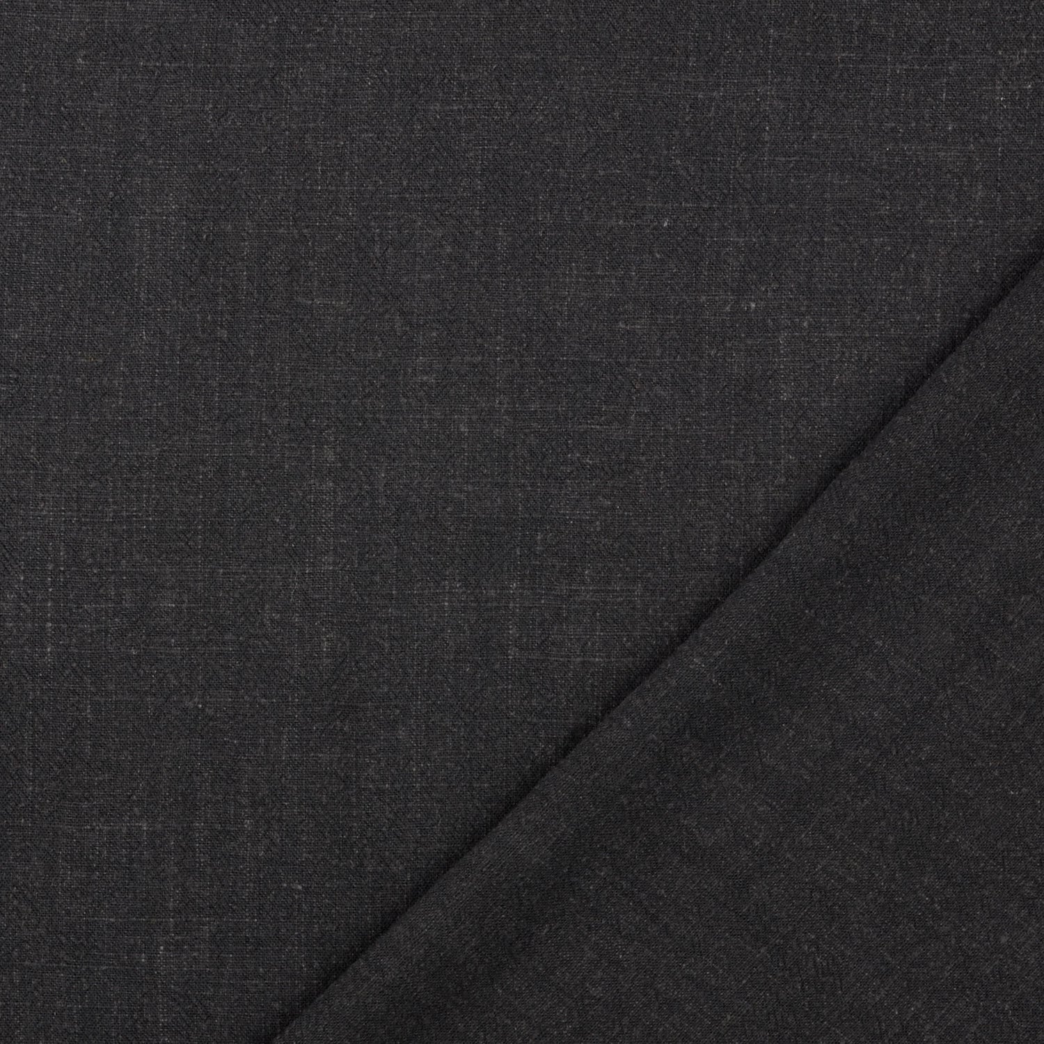 Viscose Linen Blend Dress Fabric Hector Black Fold