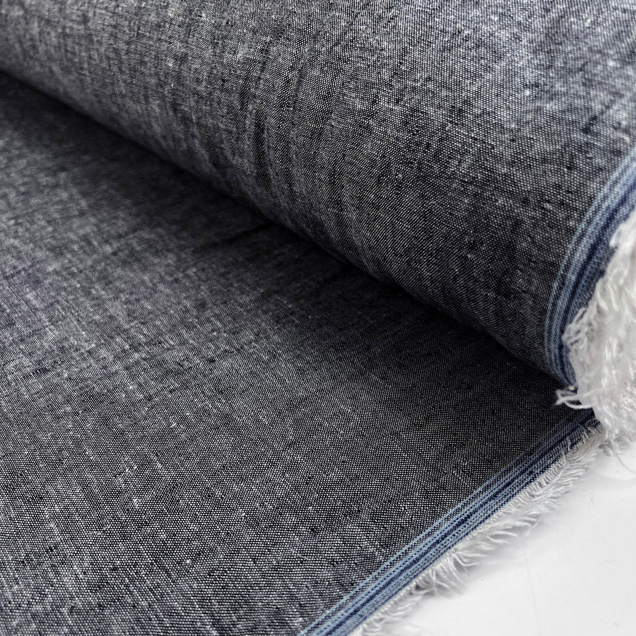 Viscose Linen Blend Grey Marl Shirting Fabric Mixed Up Roll D8C0944E C873 4D17 B987 0C4B9333Fa7D