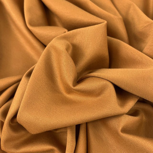 Viscose Poly Elastane Fabric Changing Times Mustard Ponte