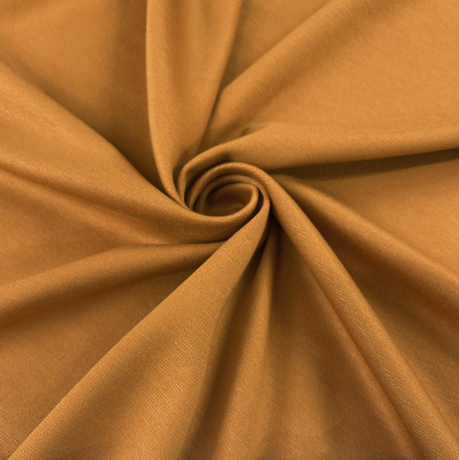 Viscose Poly Elastane Fabric Changing Times Mustard Ponte Twist