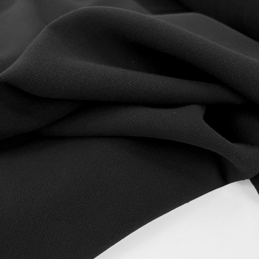 Viscose Poly Elastane Trouser Fabric Not The  Only Fruit Black