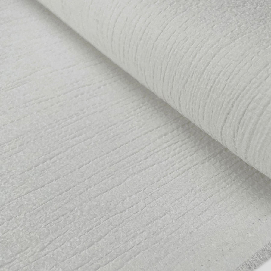 Viscose Seersucker Ecru White Rayon Polyester Spandex Summer Dress Fabric Bolt