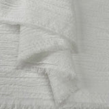 Viscose Seersucker Ecru White Rayon Polyester Spandex Summer Dress Fabric Fold