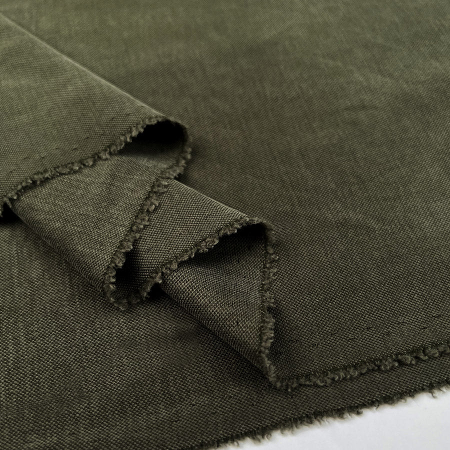 Viscose Tencel Finish Green Polyester Plain Soft Pique Knit Leisure Wear Fabric Fold
