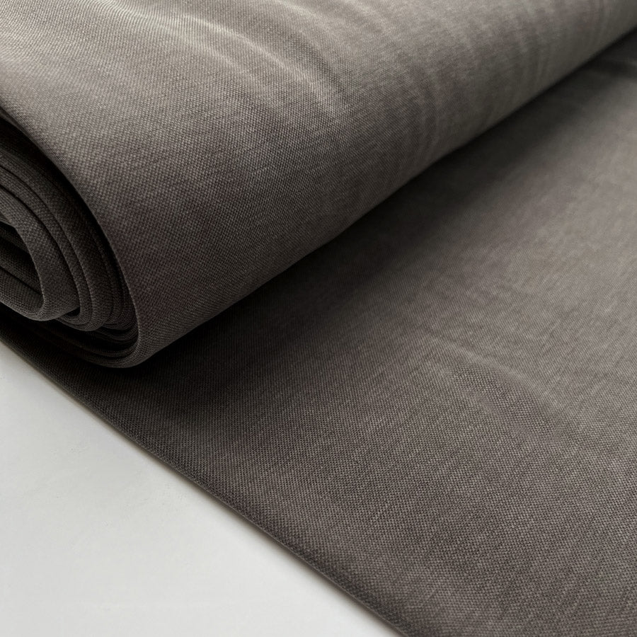 Viscose Tencel Finish Grey Polyester Plain Soft Pique Knit Leisure Wear Fabric Bolt