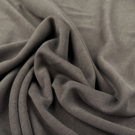 Viscose Tencel Finish Grey Polyester Plain Soft Pique Knit Leisure Wear Fabric