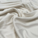 Viscose Tencel Finish Ivory Polyester Plain Soft Pique Knit Leisure Wear Fabric
