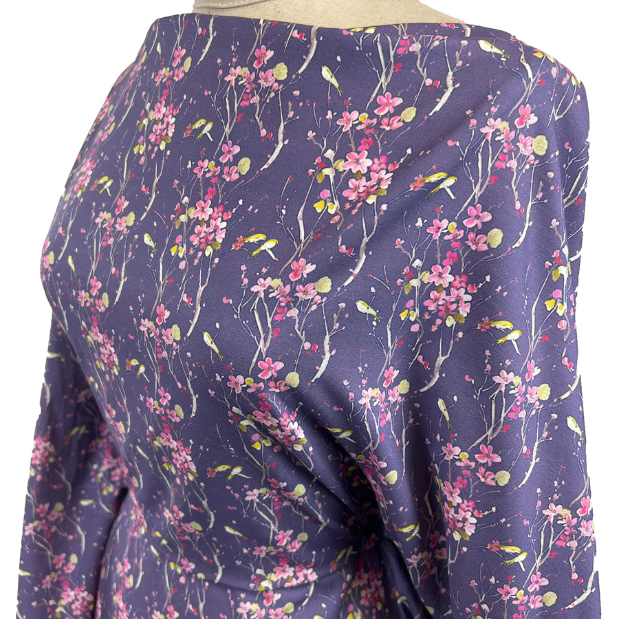 Voyage Armathwaite Blossom Heather Morlich Cotton Dress Fabric Side