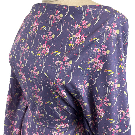 Voyage Armathwaite Blossom Heather Morlich Cotton Dress Fabric Side