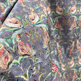 Voyage Netherton Loganberry Heather Morlich Cotton Pheasant Print Purple Dress Fabric
