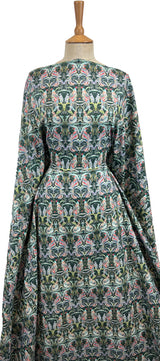 Voyage Netherton Pomegranate Emerald Morlich Cotton Dress Fabric Mannequin