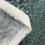Voyage Torquay Pomegranate Navy Ness Poplin Cotton Dress Fabric Drape