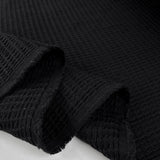 Waffle Black Cotton Woven Textured Pyjama Fabric Fold 456F5Bc0 096C 4B23 Bb52 E63597D169Da