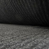 Waffle Grater Black Charcoal Ribbed Wool Suiting Fabric