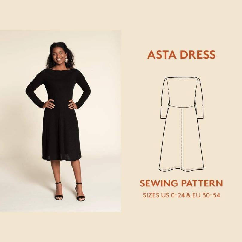 Wardrobe By Me Asta Dress Sewing Pattern Cover