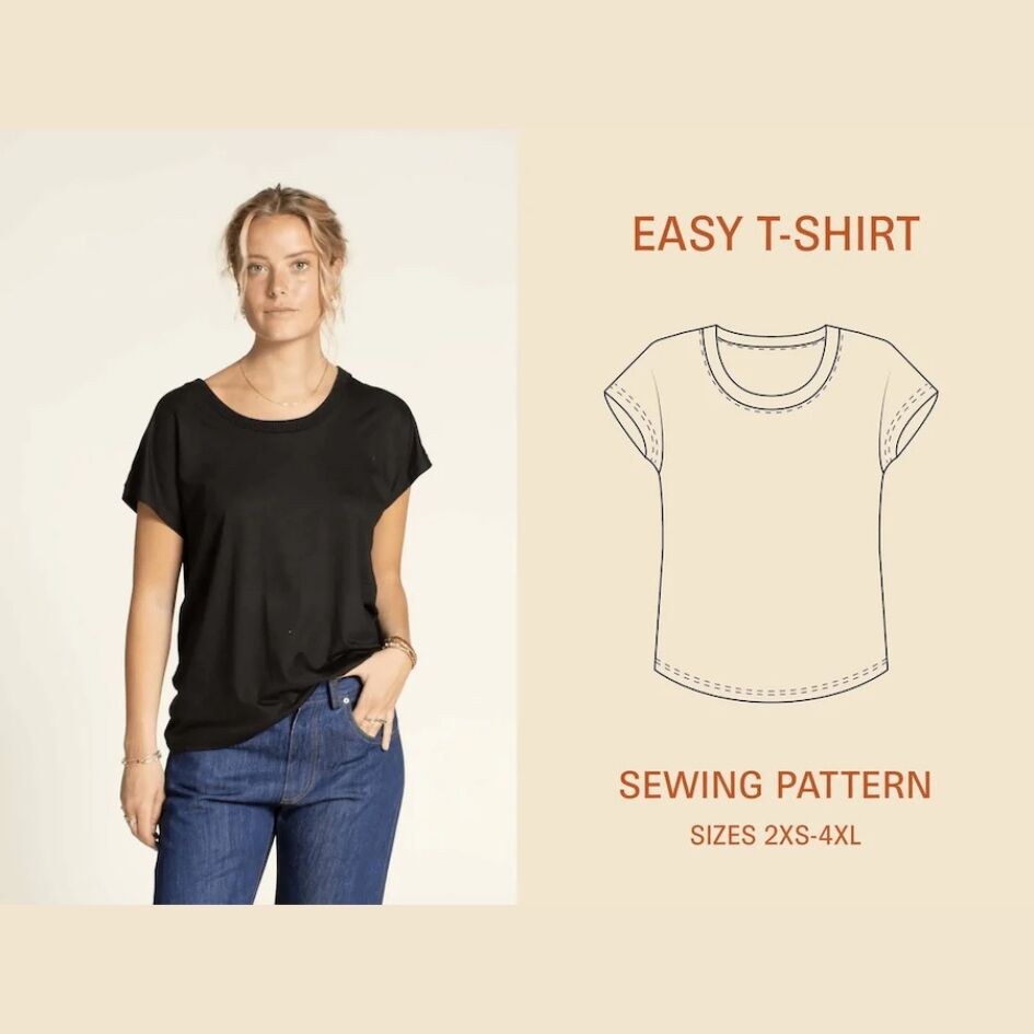 Wardrobe By Me Easy T Shirt Sewing Pattern