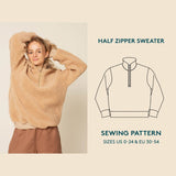 Wardrobe By Me Half Zipper Sweater Pattern Cover