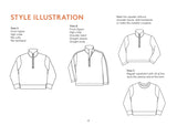 Wardrobe By Me Half Zipper Sweater Pattern Sketch