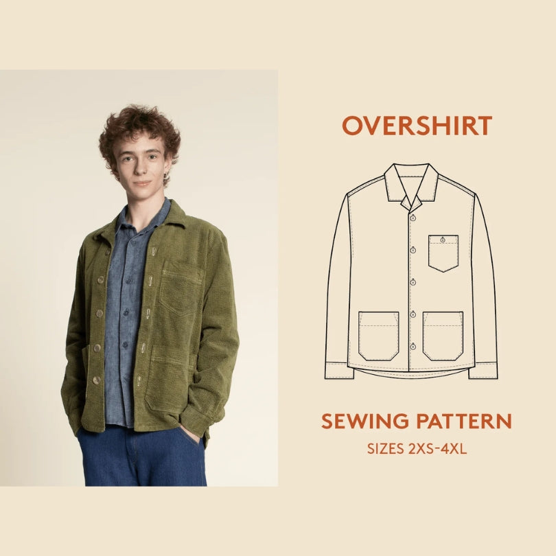 Wardrobe By Me Mens Overshirt Sewing Pattern Cover