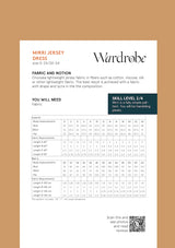 Wardrobe By Me Mirri Dress Sewing Pattern Back Cover