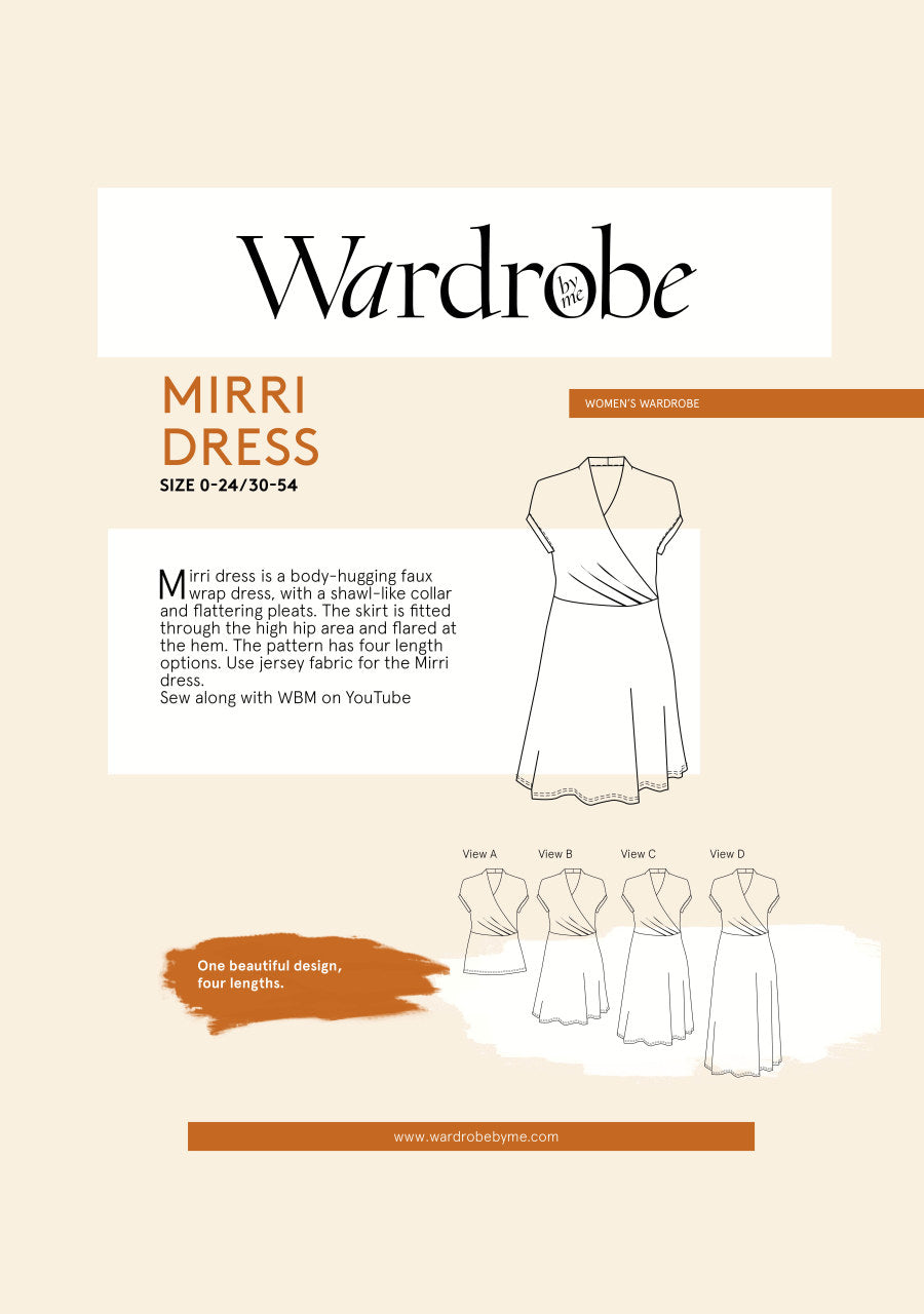 Wardrobe By Me Mirri Dress Sewing Pattern Cover 2