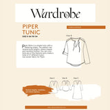 Wardrobe By Me Piper Tunic Pattern Cover