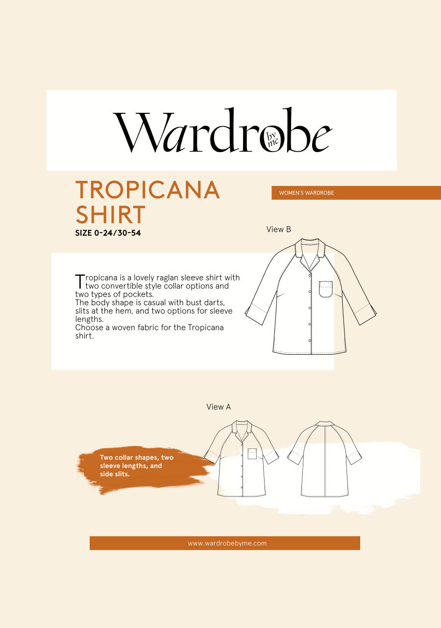 Wardrobe By Me Tropicana Shirt Sewing Pattern Cover 2