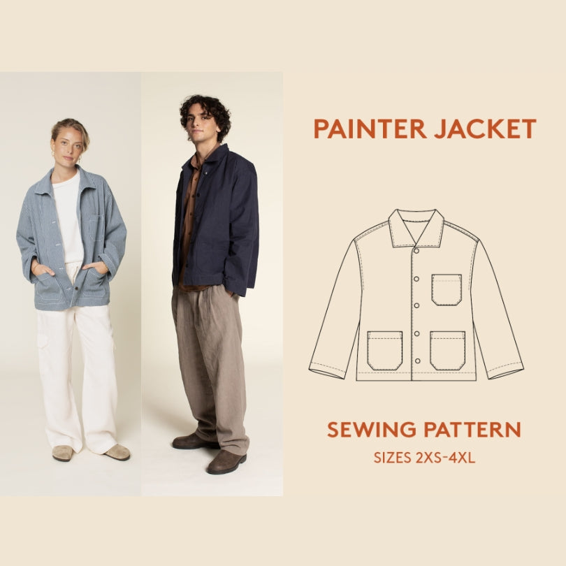 Wardrobe By Me Unisex Painter Jacket Pattern Cover
