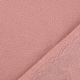 Warm Nights Dusky Pink Polyester Fluffy Teddy  Coat Fabric Fold 2
