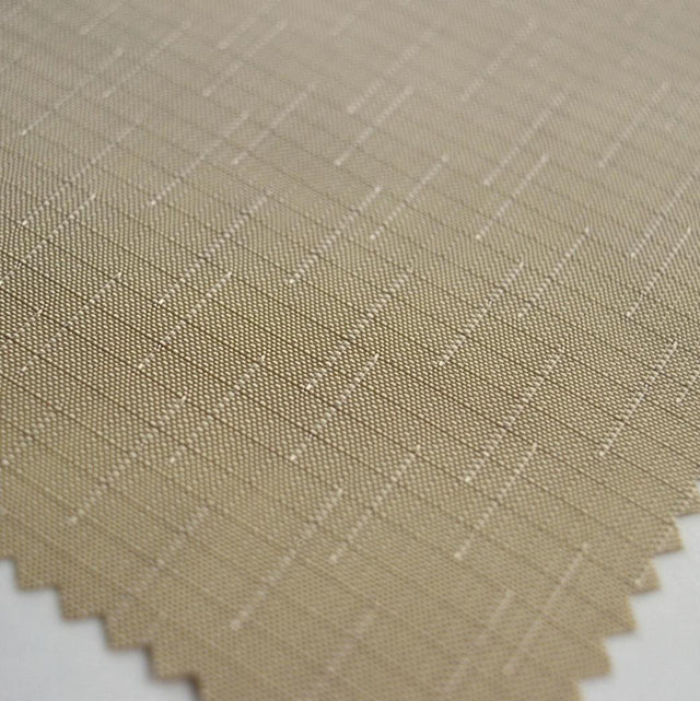 Water Resistant Linen Slub Beige Polyester Linen Look Waterproof Fabric Cu