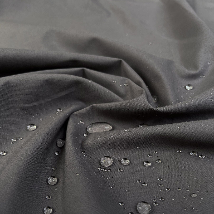 Water Resistant Cotton Cambric 6oz Grey British Coating Fabric