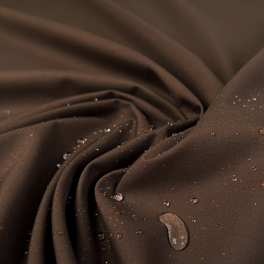 Water Resistant Cotton Cambric 8oz Mahogany Brown British Coating Fabric