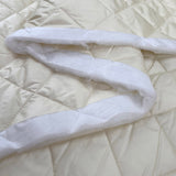 Water Resistant Diamond Quilted Fabric Luxury Quilting Ivory Fold
