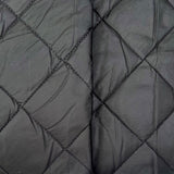 Water Resistant Diamond Quilting Fabric Quilted Gilet Black
