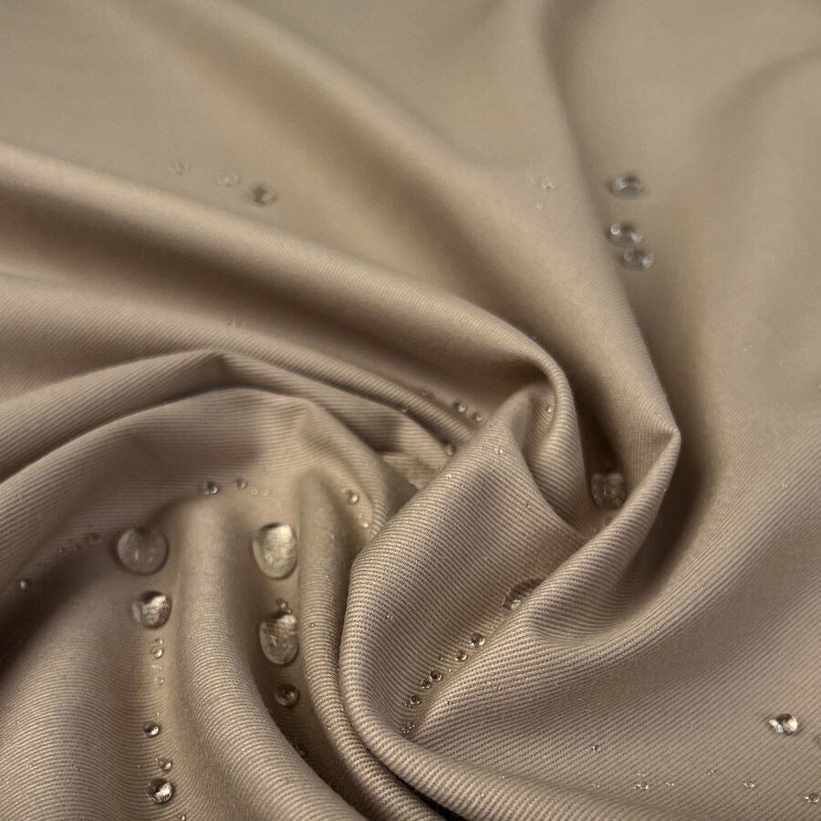 Water Resistant Twill Chatburn 8oz Taupe British Coating Fabric
