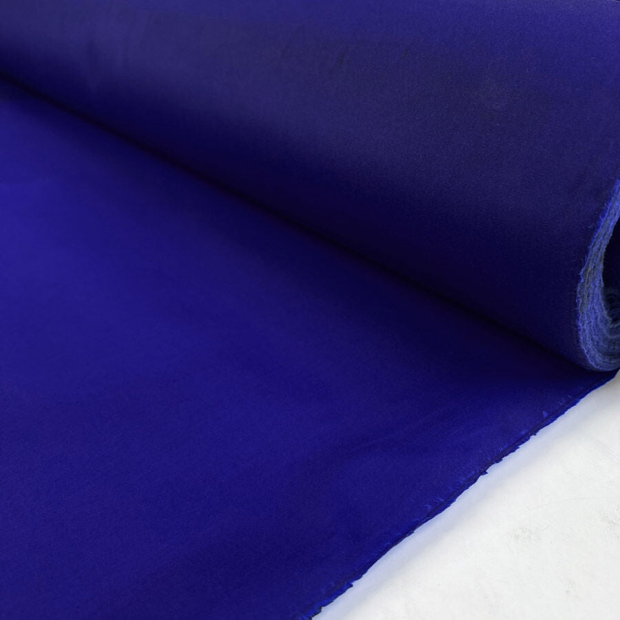 Waxed Cotton Chera 6oz Blue British Water Resistant Coating Fabric Roll