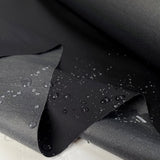 Waxed Cotton Rainford 4oz Twill Dark Grey British Coating Fabric