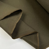 Waxed Cotton Ranger Drill Olive British Water Resistant Coat Fabric Fold