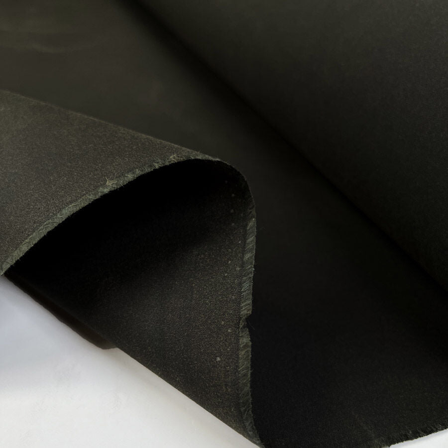 Waxed Cotton Tekwax Evolution 6oz Dark Green British Water Resistant Coating Fabric Fold