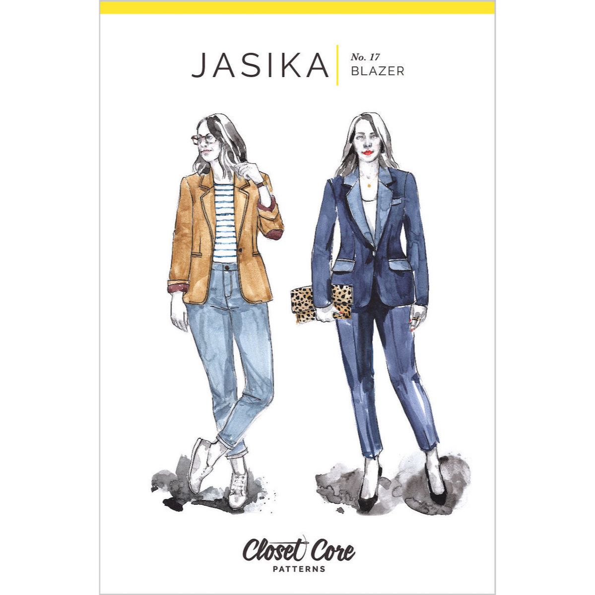 White Jasika Blazer By Closet Core Patterns Cover