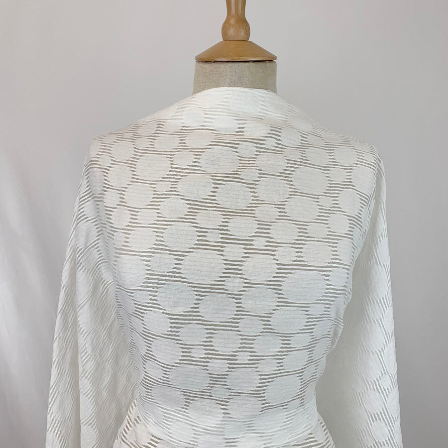 White Blouse Dress Fabric Sophie Bust
