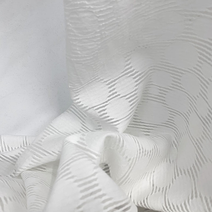 White Blouse Dress Fabric Sophie Crinkle