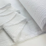 White Proper Seersucker Fabric Bolt