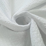 White Proper Seersucker Fabric Twist