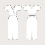 Wide Leg Jumpsuit Pattern The Assembly Line Sketch