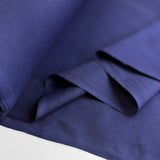 Wide Width Plain Polycotton Fabric  Sheeting Polycotton Navy Fold
