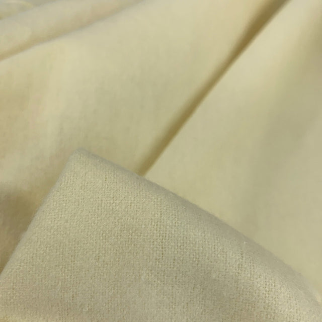 Winceyette Plain Lemon Cotton Flannel Fabric Close Up